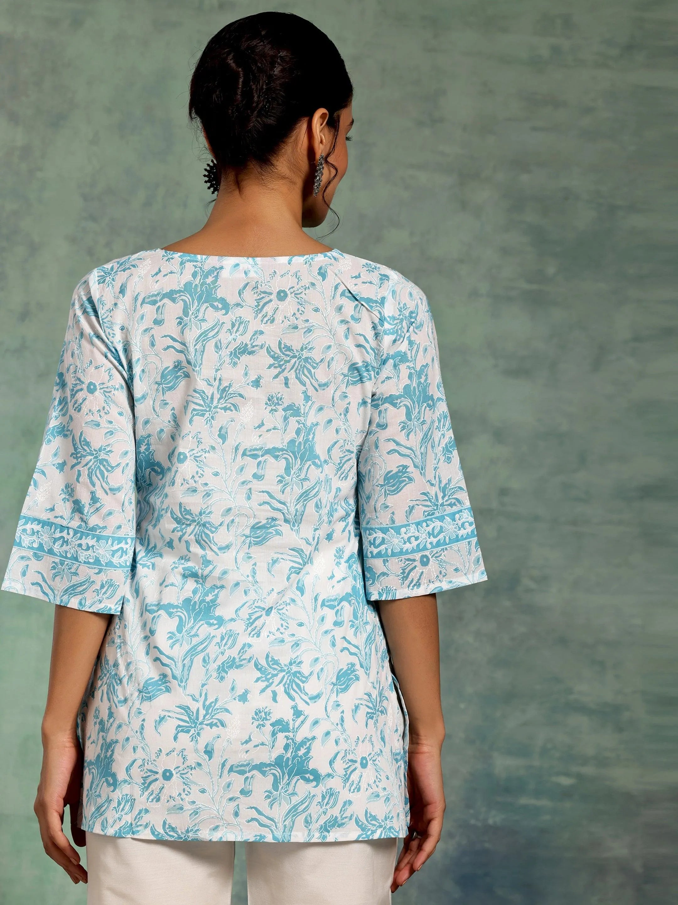 Block-Print Cotton Kurta