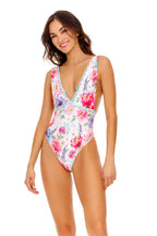 Watercolor Floral One-Piece