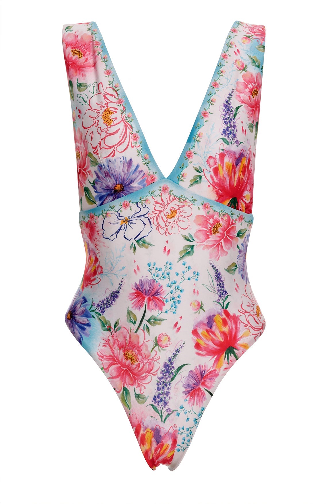 Watercolor Floral One-Piece