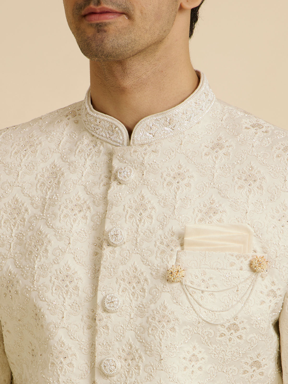 Ivory Wedding Sherwani