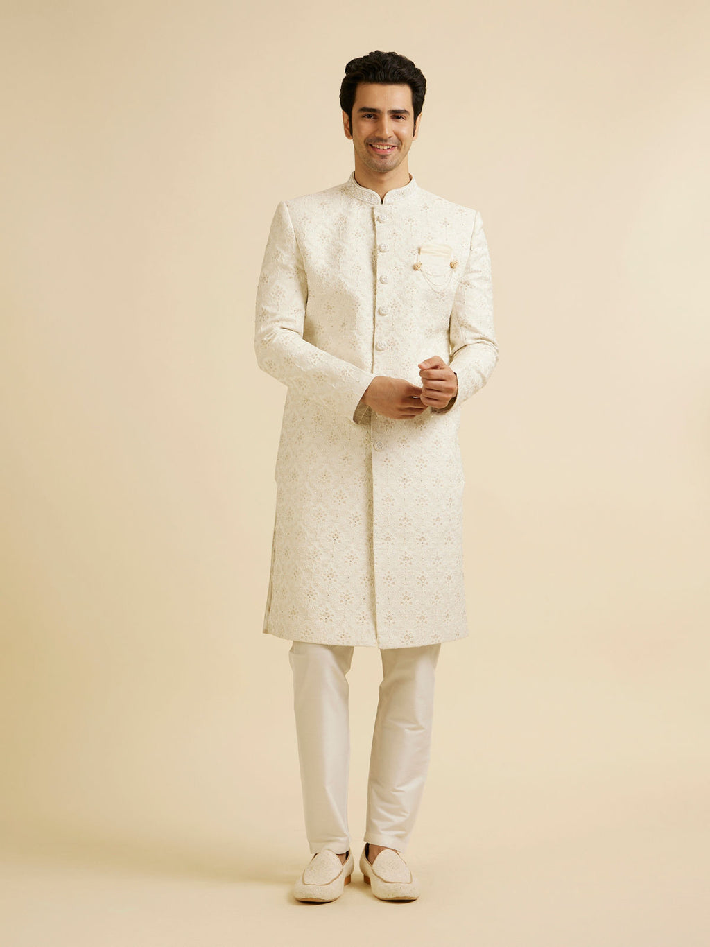 Ivory Wedding Sherwani
