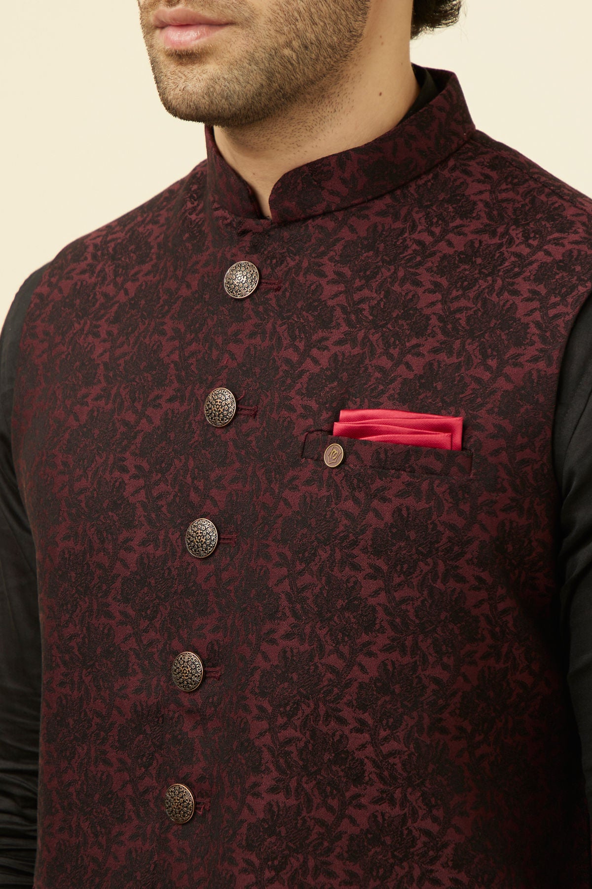 Jacquard Nehru Jacket