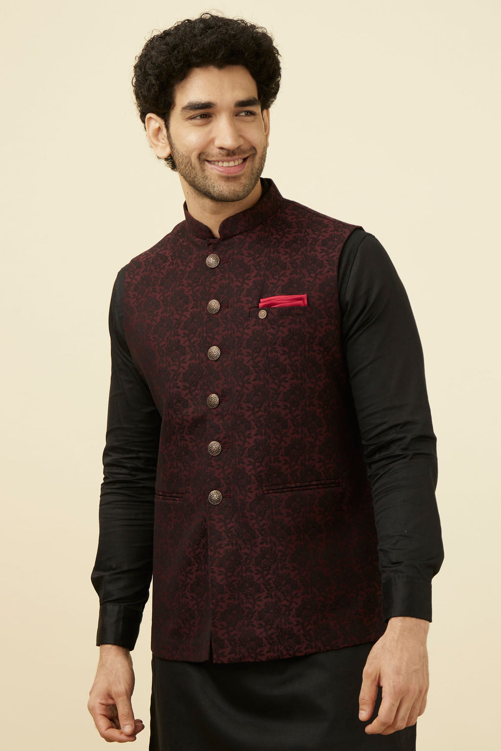 Jacquard Nehru Jacket