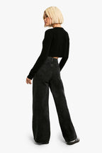 High-Waisted Wide-Leg Jeans