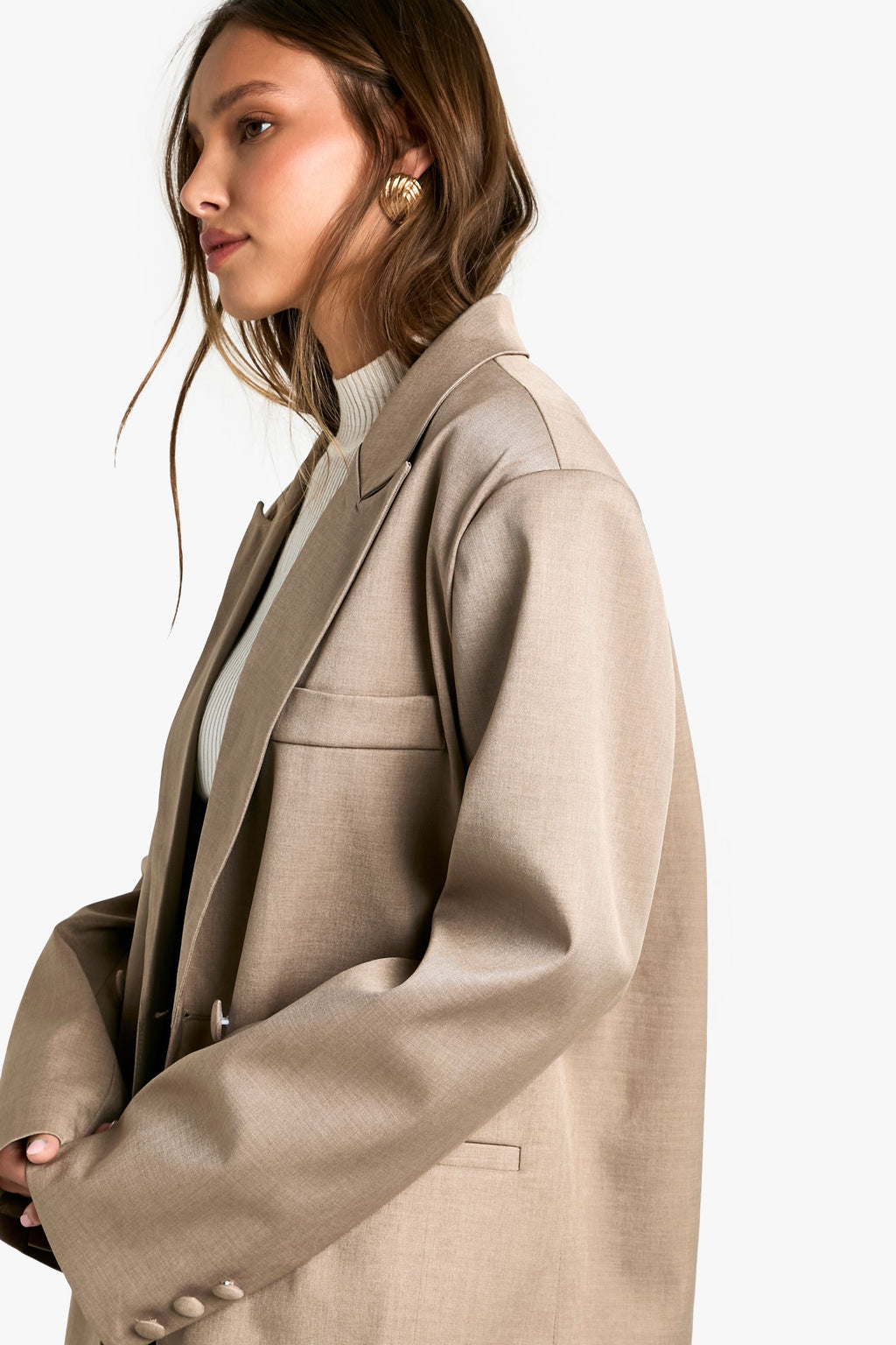Double-Breasted Tailored Blazer