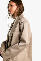 Double-Breasted Tailored Blazer