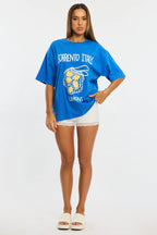 Blue Graphic Tee Short Sleeve