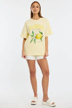 Yellow Graphic Tee Short Sleeve