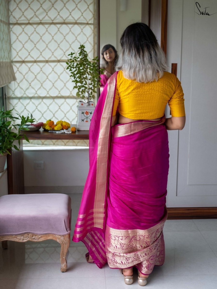 Silk Banarasi Border Saree