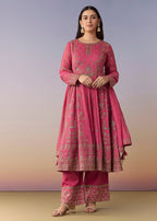 Embroidered Anarkali Set